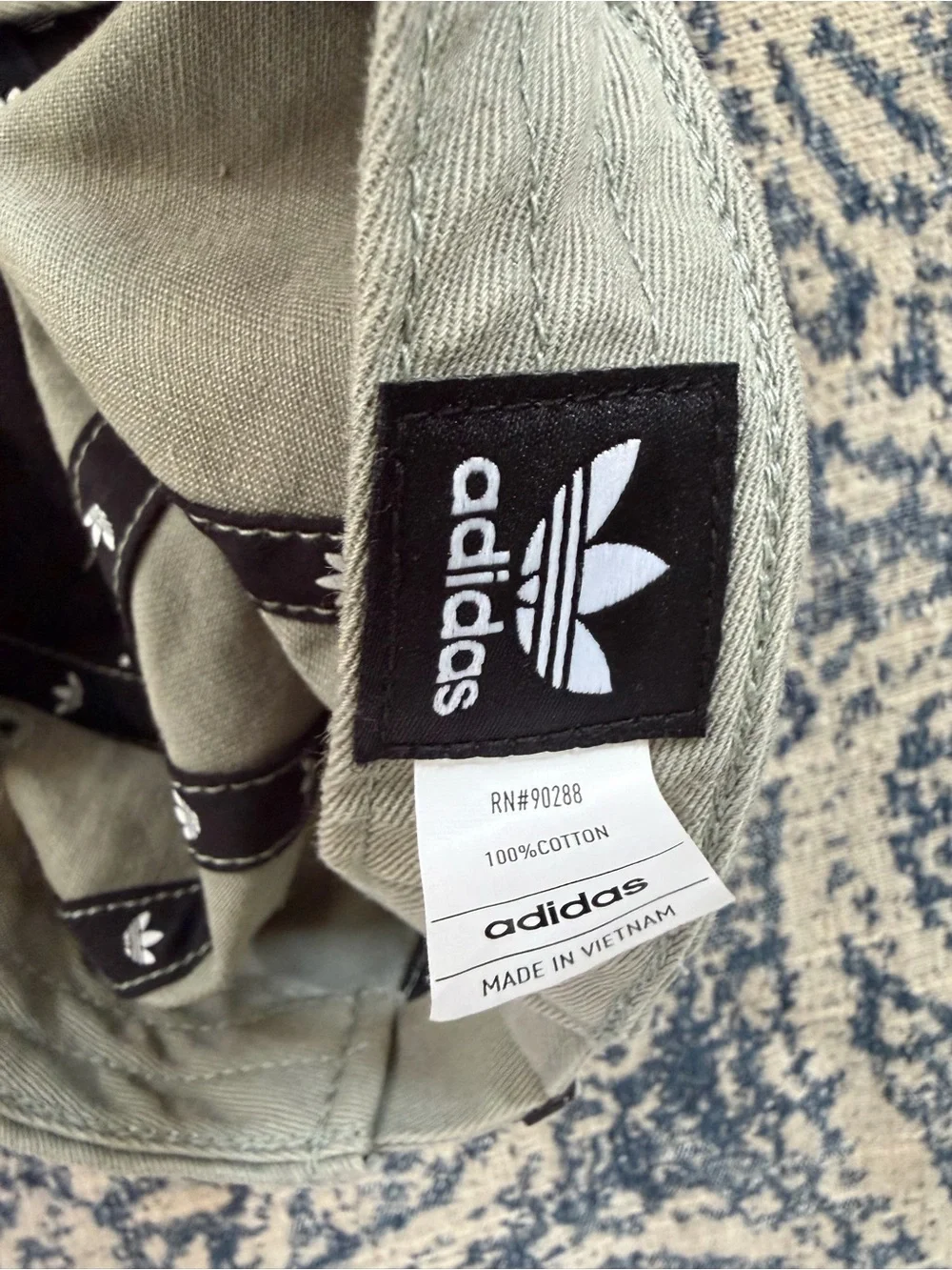 adidas Unisex Trefoil Baseball Cap in Light Olive